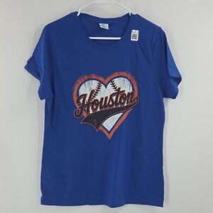 Blue Houston Astros Baseball Tee NWT